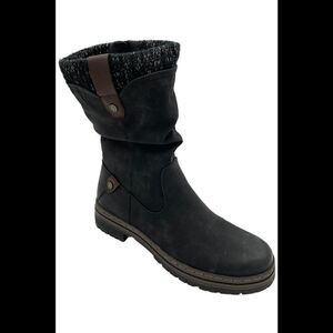 Wanderlust Women's Larissa Platform Boots Black - Wide